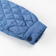 Elsie - Blau Lose Baumwolljacke für Frauen