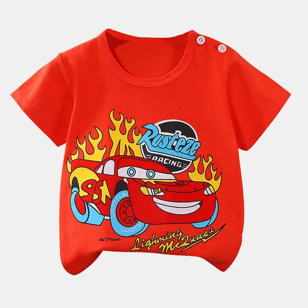 Patrick - Sommer Cartoon T-shirts Kurzarm 100% Baumwolle Babykleidung