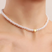 Ivy - Eleganter Choker mit Großem Perlenkristall-Anhänger