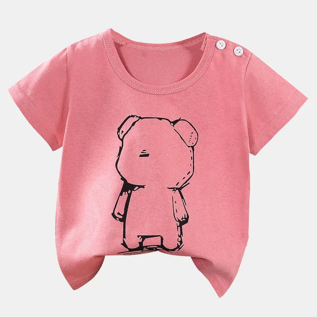 Patrick - Sommer Cartoon T-shirts Kurzarm 100% Baumwolle Babykleidung