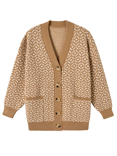 Lia - Eleganter Strick-Cardigan mit Knopfleiste