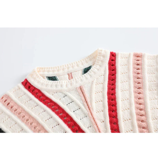 Elsie - Gestreifter Strickpullover