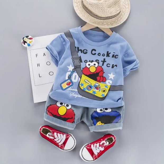 Mika - Denim set Cookie Monster