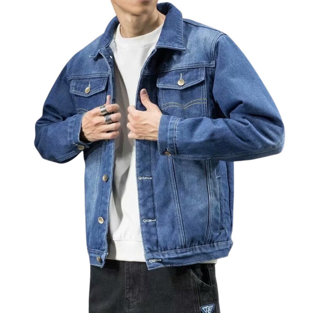 Mode - Winter Herren Denim Jacke