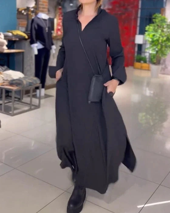 Camilla  - Elegantes und bequemes langes Kleid