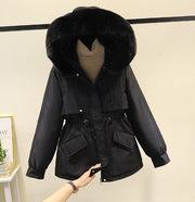 Nica - Oversizewd-Baumwolljacke mit Samtfutter