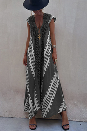 ISA - Maxi-Strandkleid mit Ethno-Print (In 7 Farben)